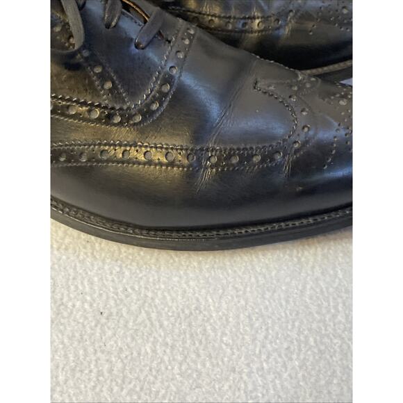 VTG Brooks Brothers Brooks English Devon Black Leather Wingtip Brogue Oxford main image 4